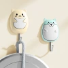 A cartoon-creative and cute sticky hook without holes, a simple and convenient plastic wall hanging for kitchen and bathroom use Specification image